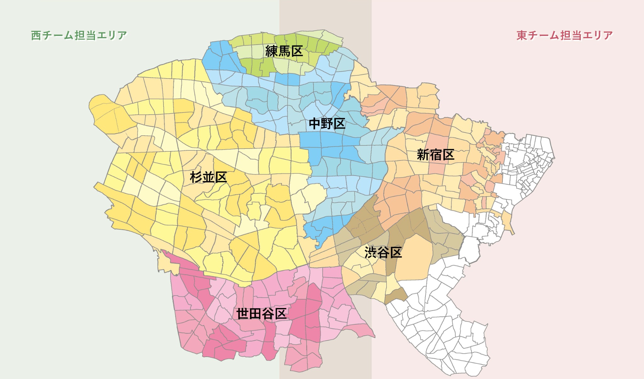 訪問範囲の地図